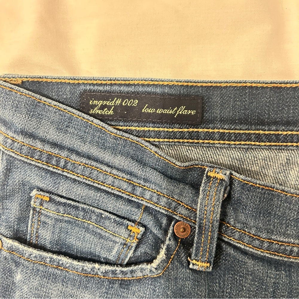 Y2K Citizens of Humanity Ingrid 002 Low Waist Flare Jeans Bootcut Denim W30 - Picture 7 of 13